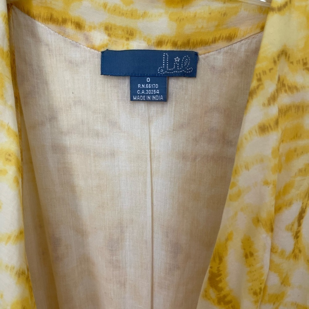 Dil Maxi Yellow Front Tie Dress View 3